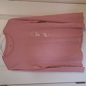 Ladies pink long sleeve shirt